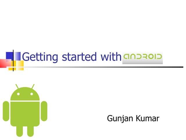 Getting started with android   dev and test perspective