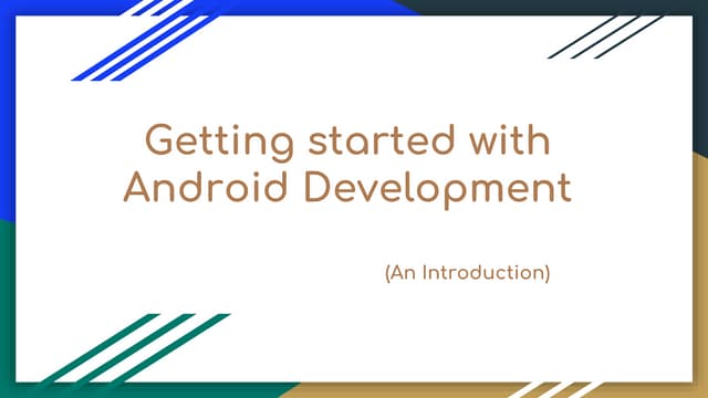 Getting started with android development