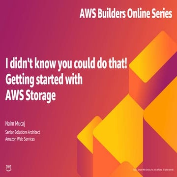 Getting started with AWS Storage PDF slide.pdf