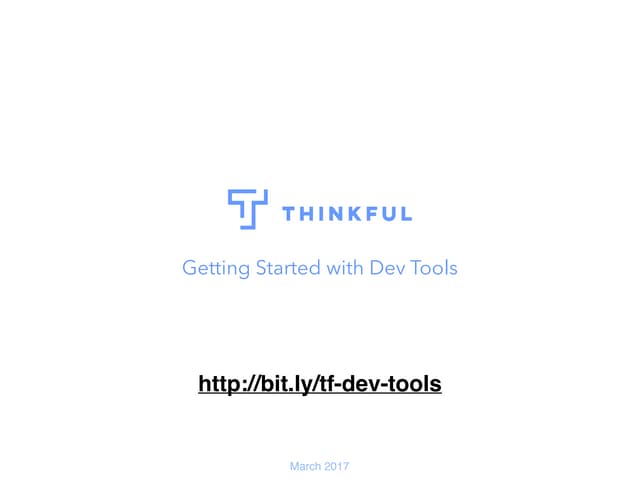 Getting started with dev tools (atl)