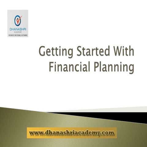 Getting Started With Financial Planning | PPTX