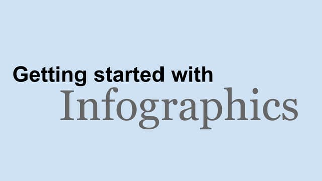 Getting started with infographics for students