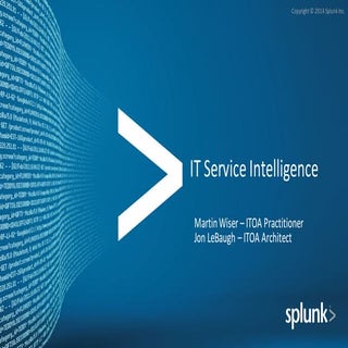 Getting Started With Splunk It Serv...
