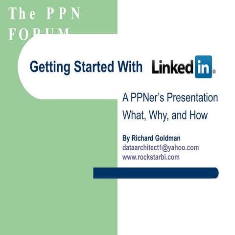 Getting Started With Linked In