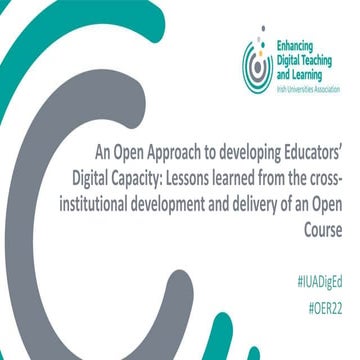Open Educational Resources for Digital Literacy at UCD | PPTX