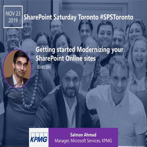 Getting started with share point online modernization - SharePoint Saturday T...