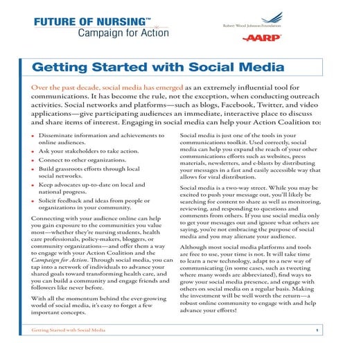 Getting started with social media