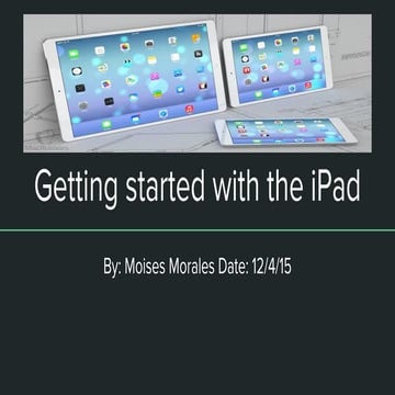 Getting started with the ipad