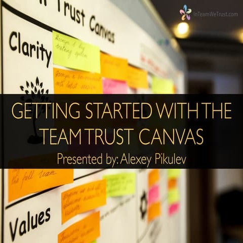 Getting started with the team trust canvas
