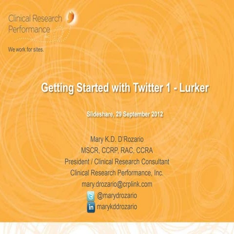 Getting Started With Twitter 1 - Lurker