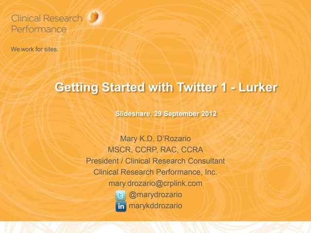 Getting Started With Twitter 1 - Lurker