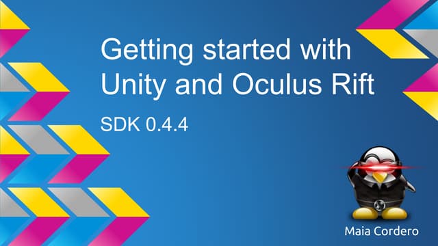 Getting started with Unity3D and Oculus Rift