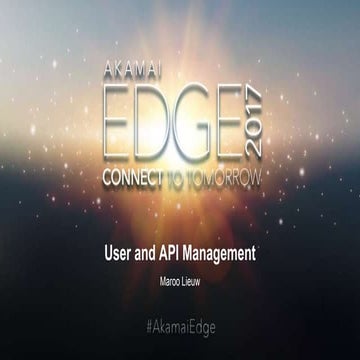 Getting Started with User and API Management Features