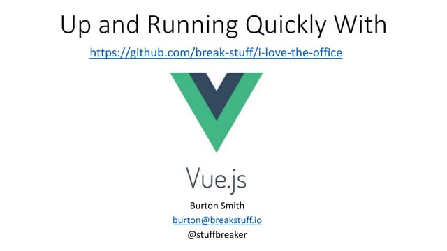 Getting started with Vue.js - CodeMash 2020