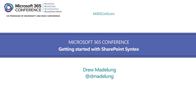 Getting started with with SharePoint Syntex