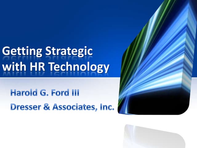 Getting Strategic with HR Technology