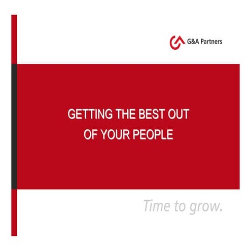 Getting The Best Out Of Your People - webinar