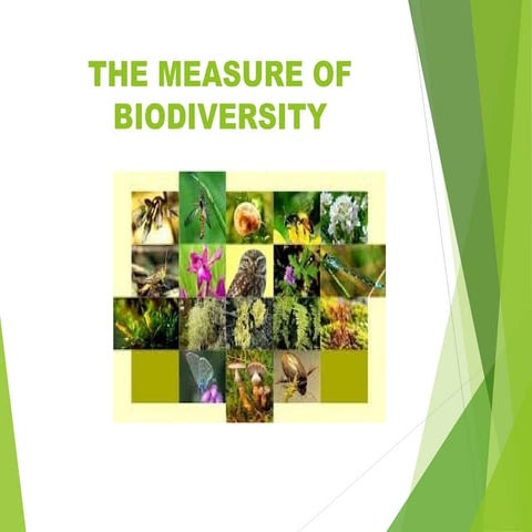  The measurement of biodiversity