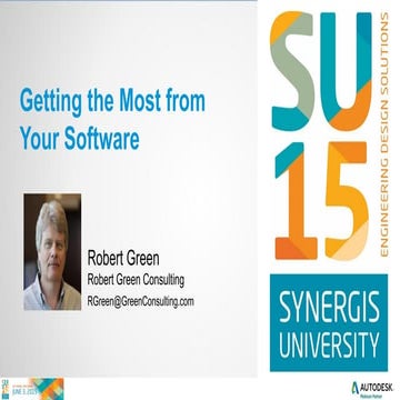 Getting the Most from Your Software: Robert Green