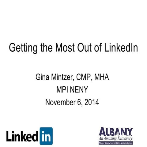 Getting the most out of linked in mpineny