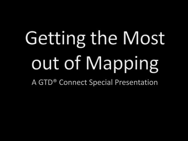 Getting The Most Out Of Mind Mapping