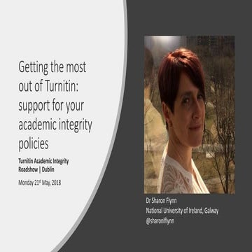 Getting the most out of turnitin: support for your academic integrity policies