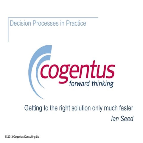 Getting the right solution faster