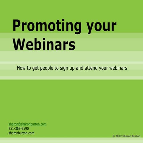 Promoting your webinars on a budget