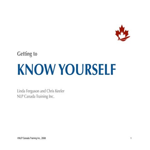 Getting to know yourself