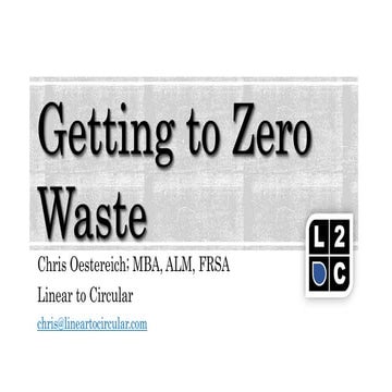 Getting to Zero Waste