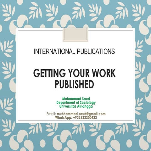 Research Publications in Scopus