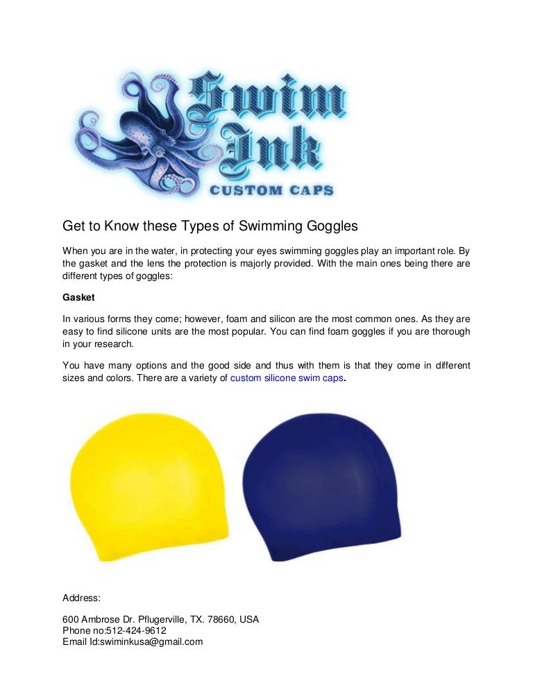 Get to know these types of swimming goggles