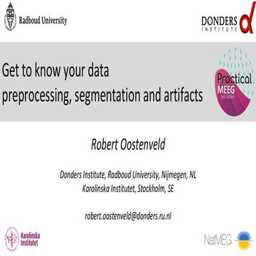 Get to know your EEG and MEG data - artifacts, segmenting, preprocessing