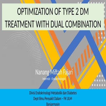 get to target diabetes control with dual combination | PPTX