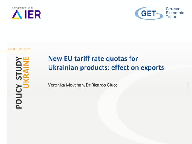 New EU tariff rate quotas for Ukrainian products: effect on exports
