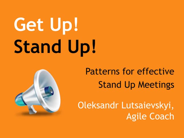 Get Up! Stand Up!