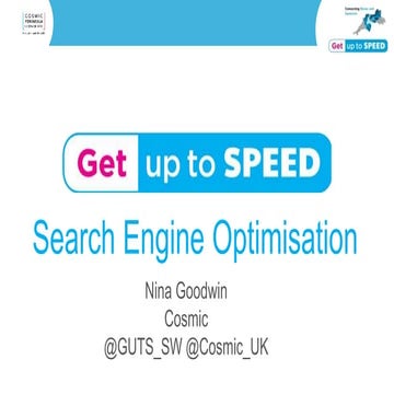 Get up to speed  getting to grips with seo wells
