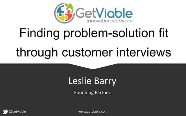 Finding Problem Solution Fit by Interviewing Customers - 5 Minutes for Lean S...