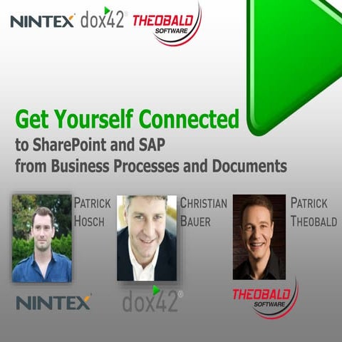 Webinar Get Yourself Connected - to SharePoint and SAP from business processe...