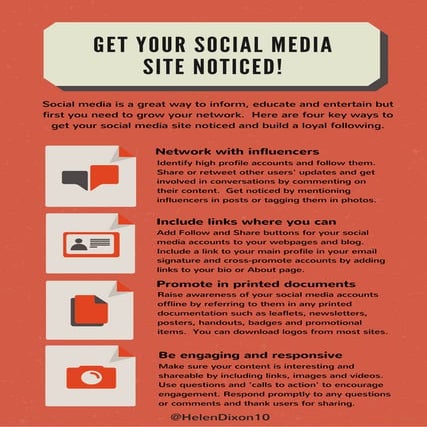 Get your social media site noticed