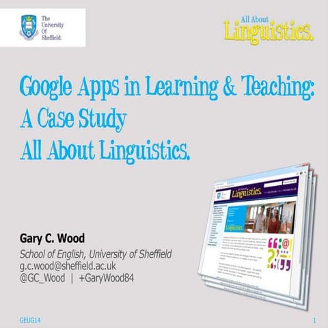 Google Apps in Learning and Teaching