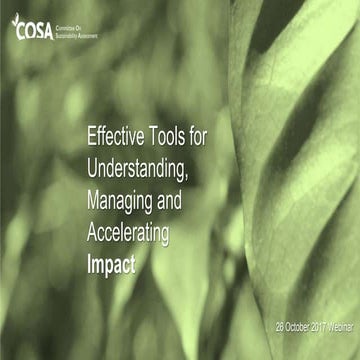 GFAR COSA GLF webinar on "Effective Tools for Understanding, Managing and Acc...