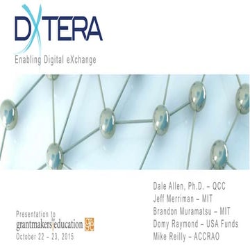 DXtera Enabling Digital Exchange