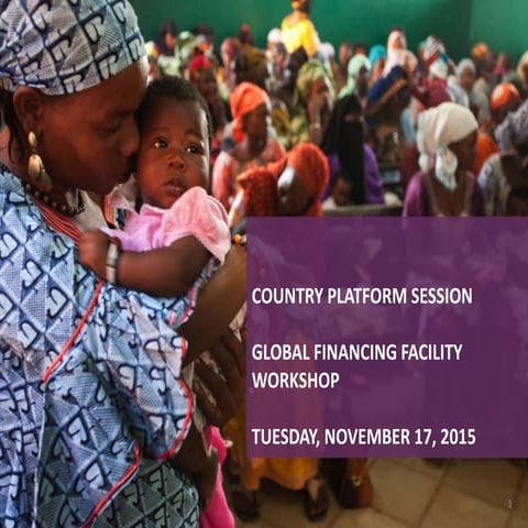Global Financing Facility (GFF) in Support of Every Woman Every Child Workshop – Day 3 – Country Platform Session