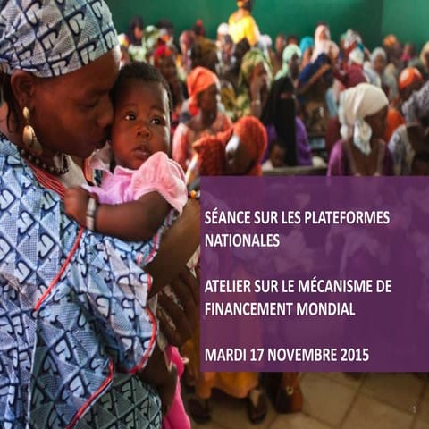 Atelier sur le Mécanisme de Financement Mondial en soutien à Chaque Femme Chaque Enfant – Jour 3 – Séance sur les Plateformes Nationales 