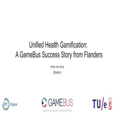 Unified Health Gamification: a GameBus success story from Flanders