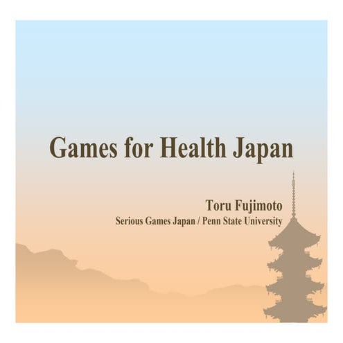 Games for Health Japan
