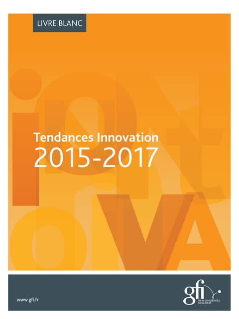 LIVRE BLANC : Tendances Innovation 2015-2017