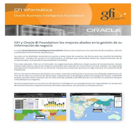 GFI - Oracle Business Intelligence Foundation