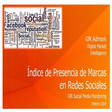 Gfk indice de redes sociales febrero 2014
